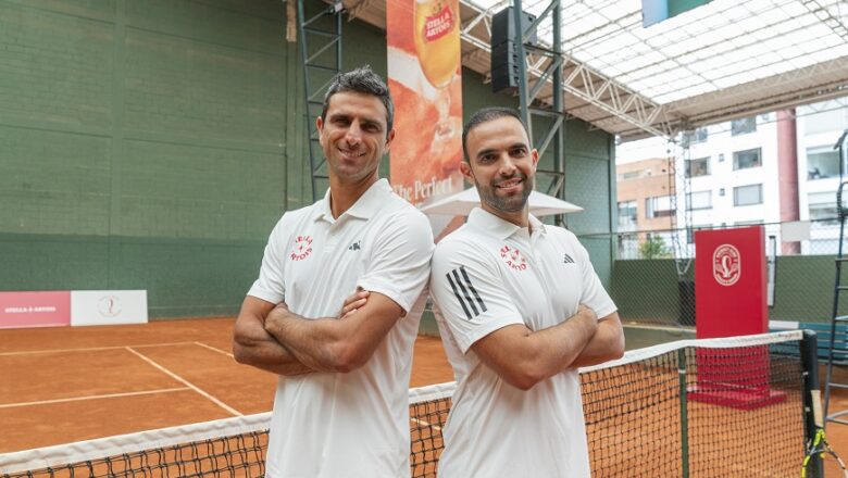 Juan Sebastián Cabal y Robert Farah se enfrentaron en un duelo amistoso impulsado por Stella Artois