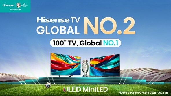 Hisense mantiene el dominio del mercado mundial de TV con anuncios destacados en varios países 