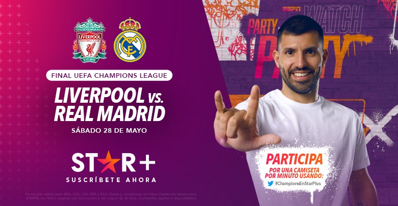 Star+ y el Kun Agüero se unen para llevar la final de la Champions league de una forma muy especial