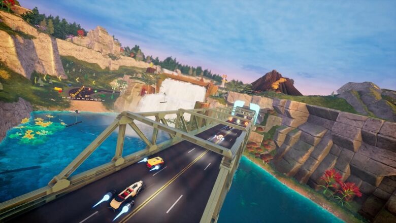 Explorar el mundo abierto de LEGO 2K Drive