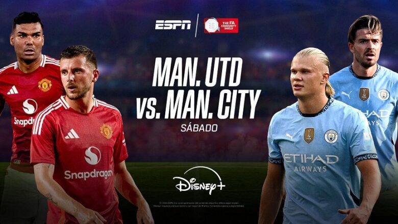 ¿Dónde ver el partido de la Community Shield entre Manchester United y Manchester City?