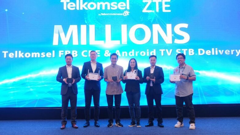 ZTE y Telkomsel celebran un hito en la distribución de terminales para el hogar