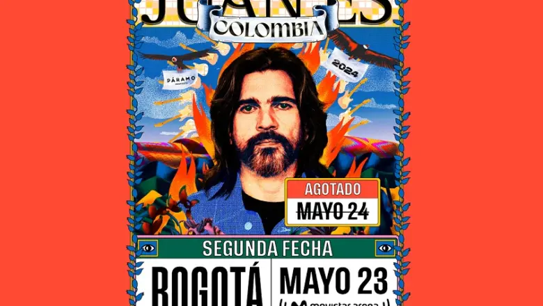 Juanes abre una segunda fecha en el Movistar Arena de Bogotá