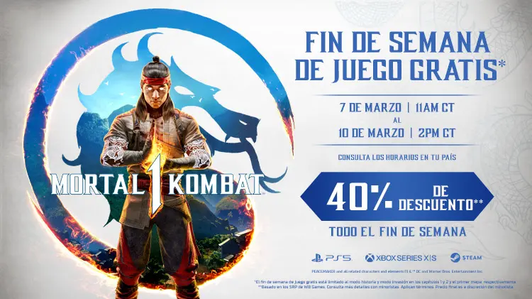 Llega a Mortal Kombat 1 un Fin de Semana de Prueba Gratuita y precio promocional